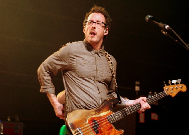 Scott Shriner during a performance in October 2011