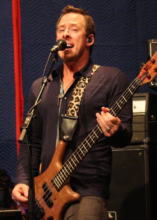 Scott Shriner during a performance