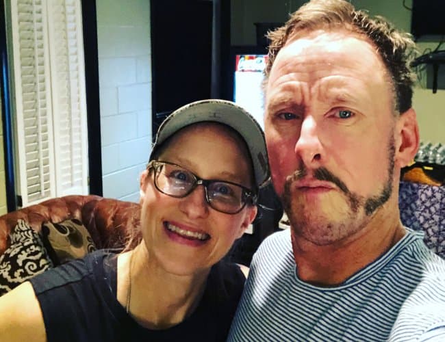 Scott Shriner in a selfie with his sister as seen in July 2018