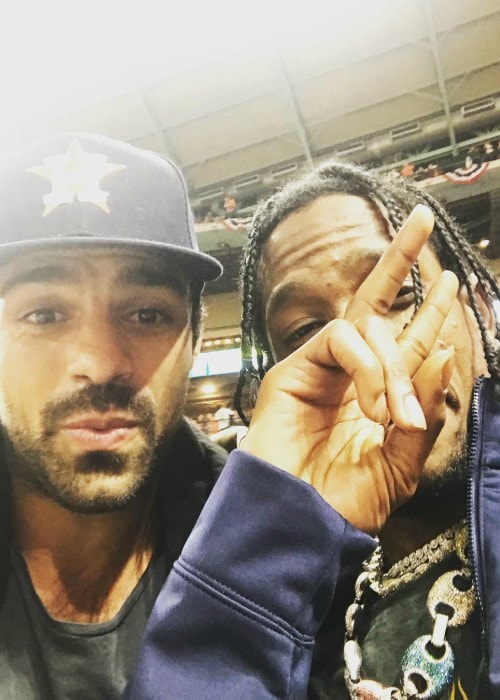 Sean Teale as seen with Travis Scott in October 2017