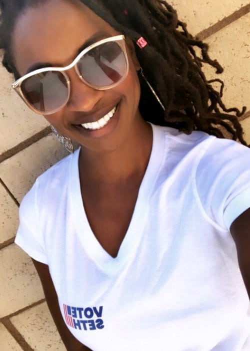 Shanola Hampton in a selfie as seen in September 2018