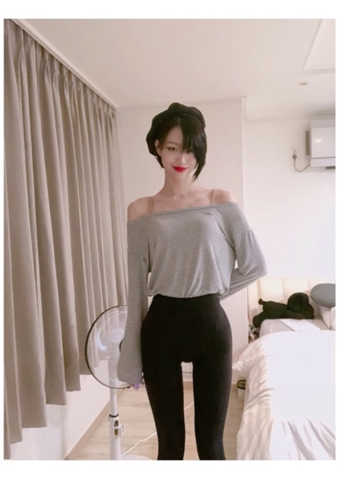 Sora Choi as seen in a picture with in August 2018