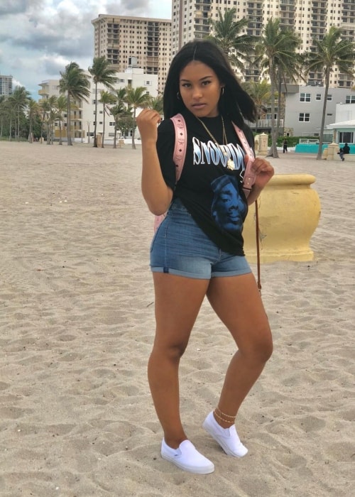 Tae Caldwell in a picture at Hollywood Beach in May 2018