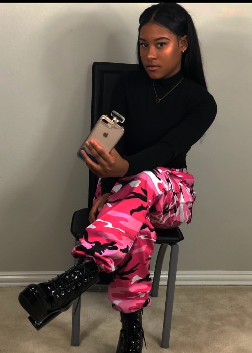 Tae Caldwell in a selfie in Houston, Texas in January 2018