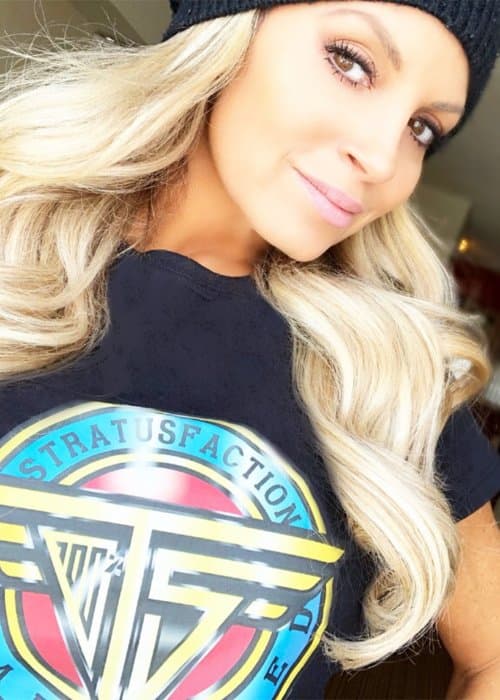 Trish Stratus in an Instagram selfie as seen in February 2018