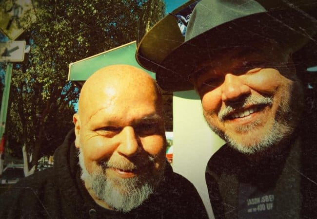 W. Earl Brown (Right) and Matt Pinfield as seen in February 2019