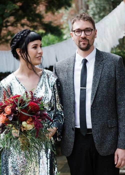 Wilsn with her husband in Melbourne, Victoria, Australia, on January 2019