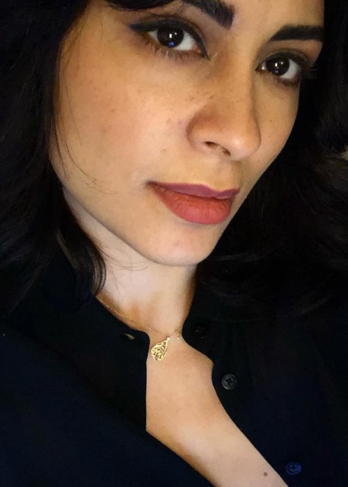 Yasmine Al Massri in an Instagram selfie as seen in January 2019