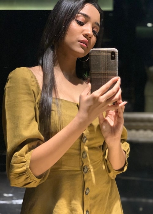 Ashi Singh as seen in a selfie taken in January 2019