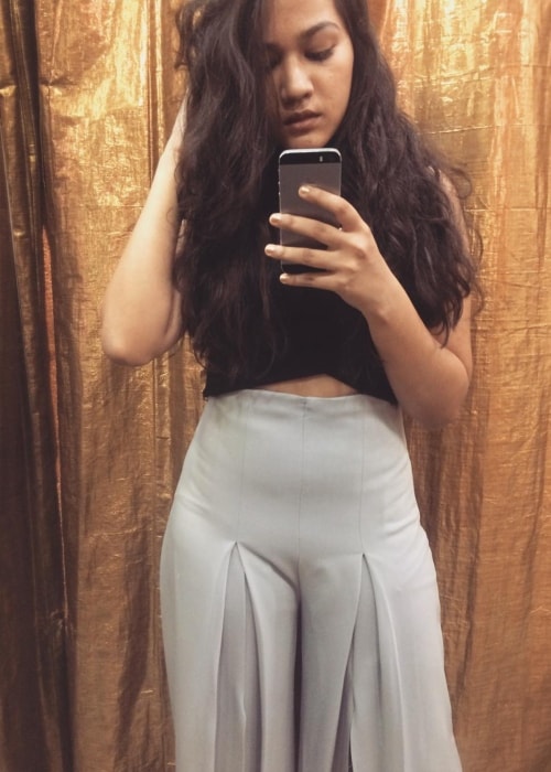 Ayesha Kaduskar as seen in a selfie in February 2017