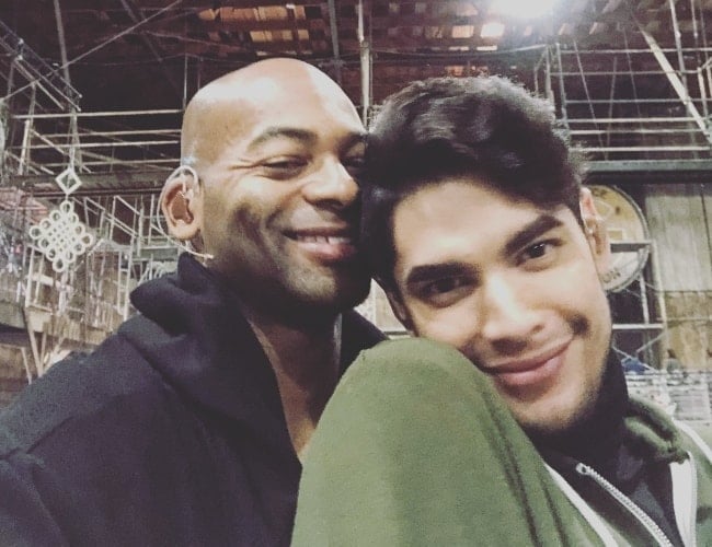 Brandon Victor Dixon (Left) as seen with drag queen, Valentina, in January 2019