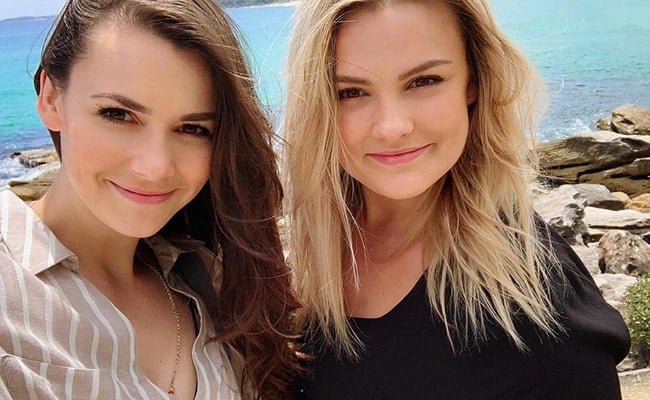 Brittany Byrnes with her Sister Keeara Byrnes as seen on her Instagram Profile in February 2019
