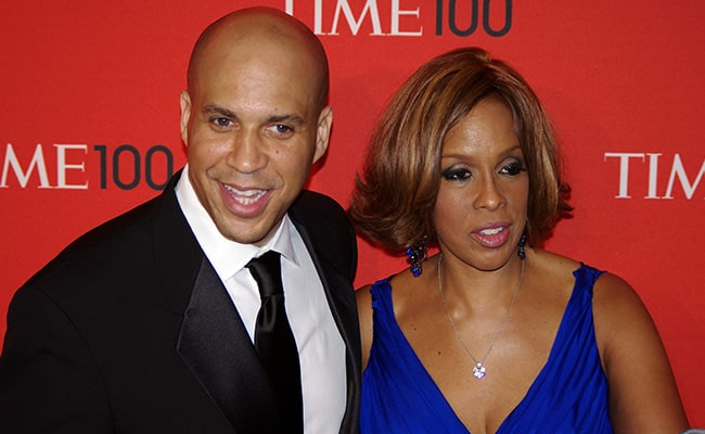 Cory Booker and Gayle King at the Time 100 Gala in 2011