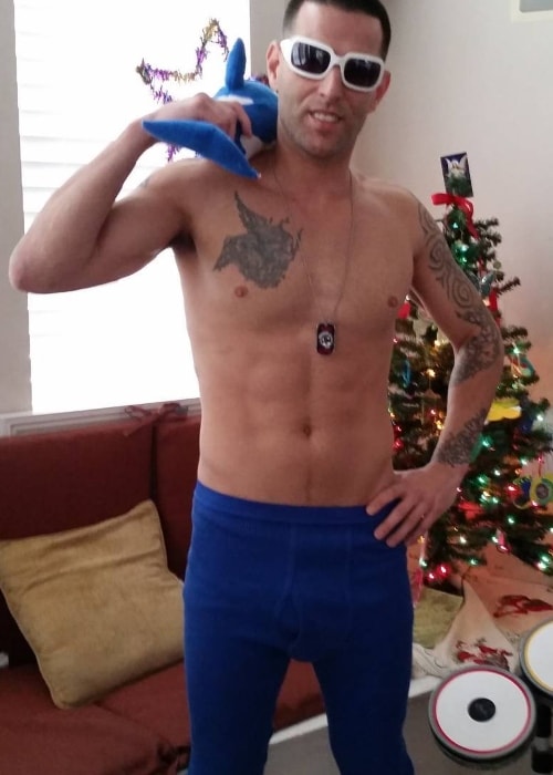 Devin Lima as seen shirtless in August 2017