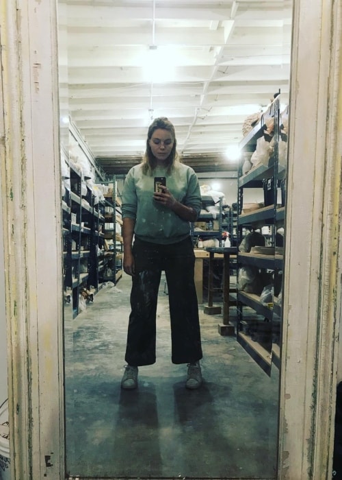 Eloise Mumford in a selfie taken during pottery classes in November 2018