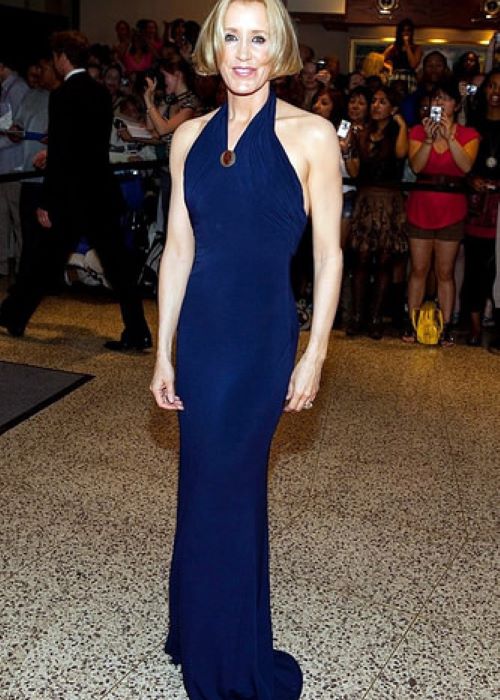 Felicity Huffman wearing Lloyd Klein as seen in November 2014