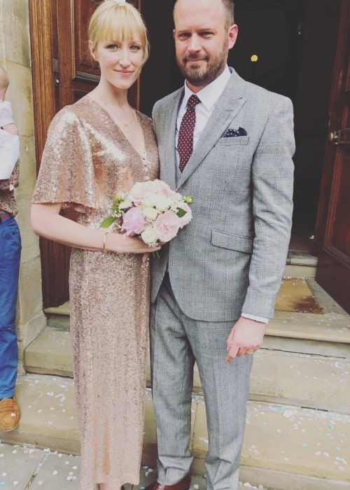 Jade Parfitt as seen in a picture that was taken on the day of her wedding in May 2018