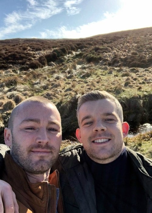 Jake Mclaughlin as seen in an Instagram selfie with Russell Tovey in April 2018