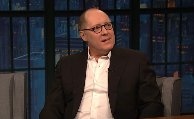 James Spader on Late Night with Seth Meyers in February 2019
