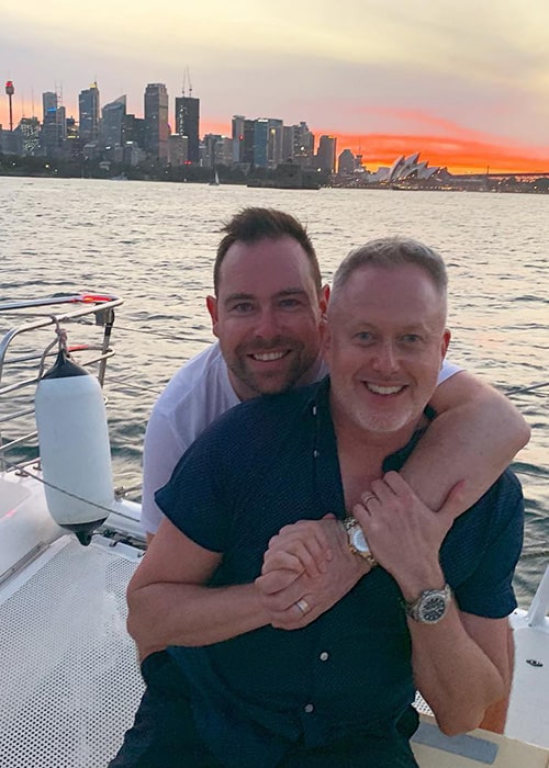 Jason Gilkison with his Boyfriend James P. Carney as seen on his Instagram Profile in March 2019