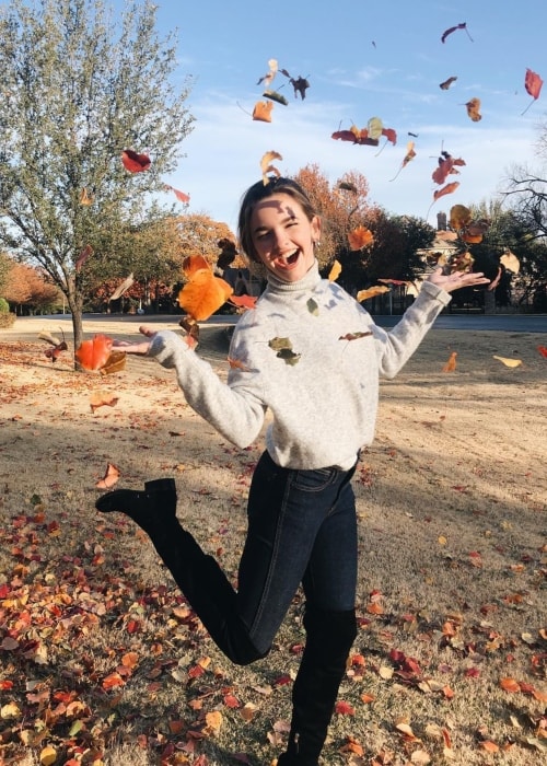 Jenna Raine as seen in a picture taken in Southlake, Texas, in November 2018