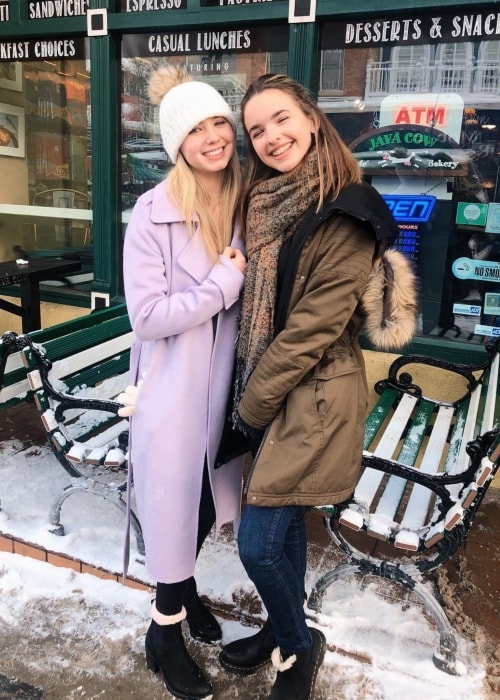 Jenna Raine as seen in a picture with dancer Lilia Buckingham in Park City, Utah