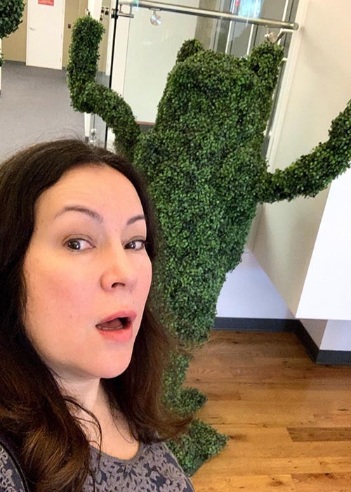 Jennifer Tilly in an Instagram Selfie in March 2019