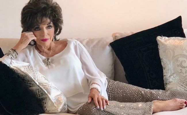 Joan Collins as seen on her Instagram in March 2019