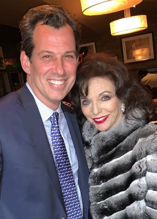 Joan Collins at the Craig's Restaurant as seen in April 2019