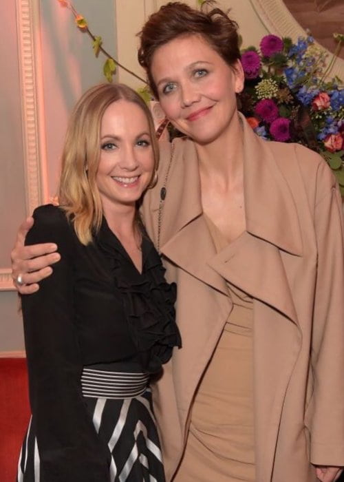 Joanne Froggatt (Left) and Maggie Gyllenhaal as seen in October 2018