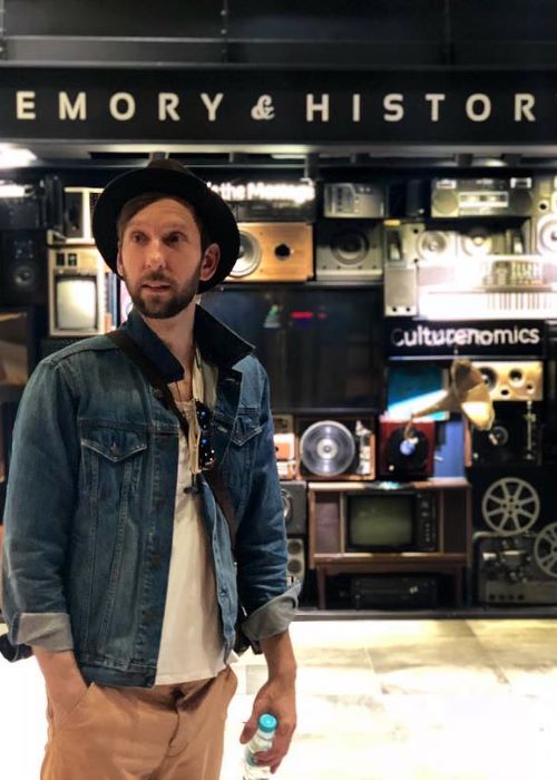 Joel David Moore at the CJ E&M Studio Headquarters in May 2018