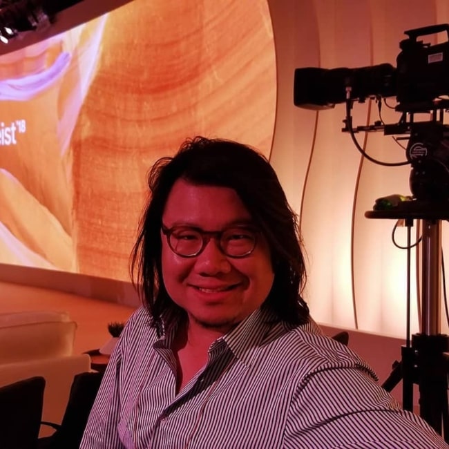 Kevin Kwan as seen in a picture taken Scottsdale, Arizona in October 2018