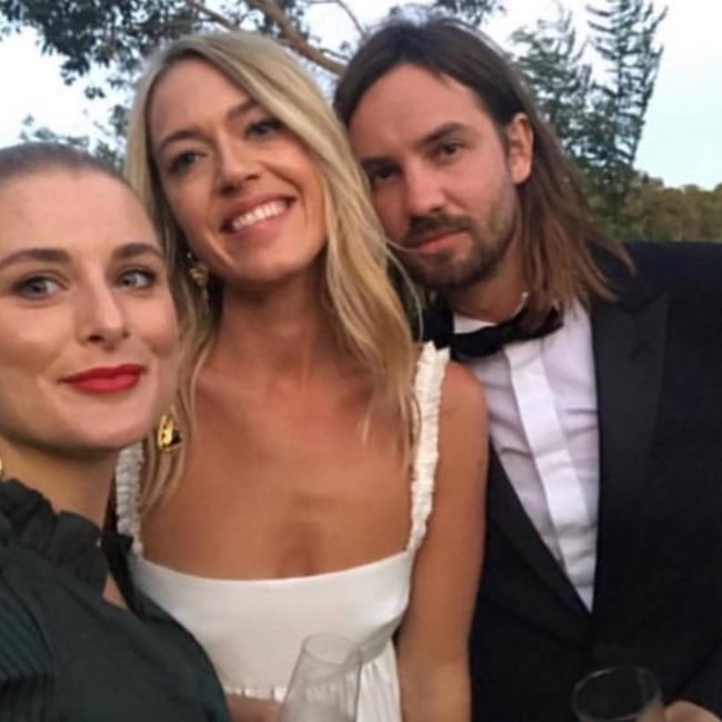 Kevin Parker as seen in a selfie with his wife Sophie Lawrence that was taken on the day of their wedding in February 2019