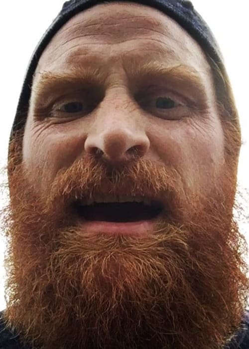 Kristofer Hivju in un Instagram selfie come si è visto nel mese di luglio 2017