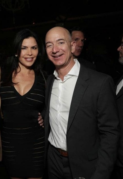 Lauren Sánchez as seen with Jeff Bezos