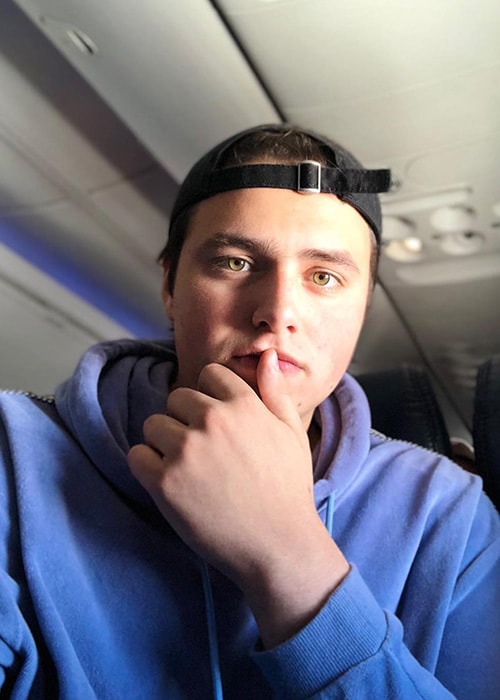 Liam Attridge in an Instagram Selfie as seen on his Instagram Profile in July 2018