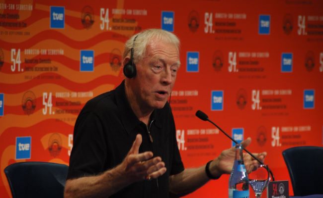 Max Von Sydow at the Donosti Award Press Conference in September 2005