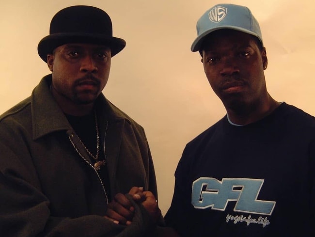 Nate Dogg (Left) as seen while posing with rapper Daddy V