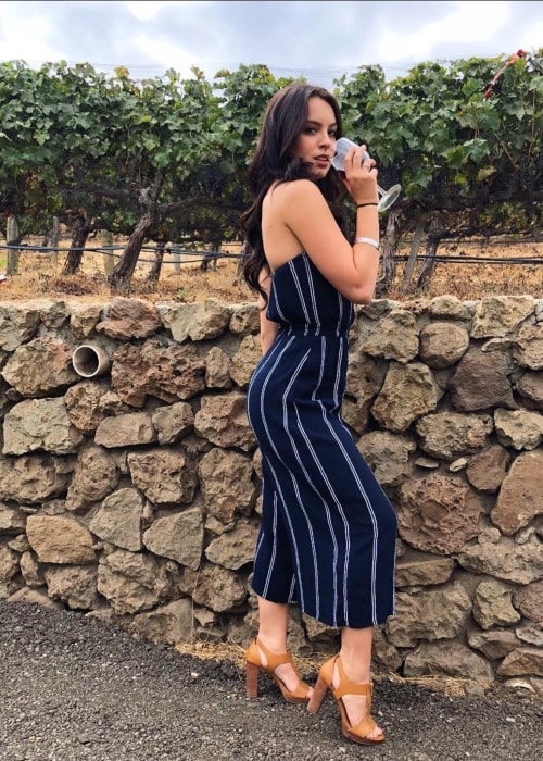 Payton Ackerman as seen in a picture taken at Malibu Wine Safaris in October 2018