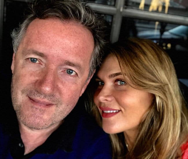 Piers Morgan and Celia Walden in a selfie in March 2018