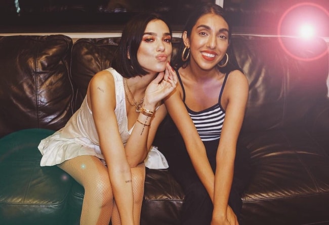 Rupi Kaur (Right) as seen while enjoying her time with singer Dua Lipa in August 2018