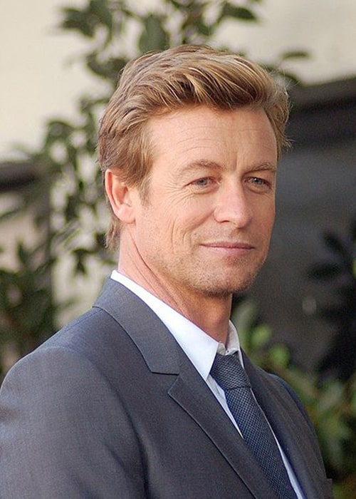 Simon Baker på en ceremoni på Hollywood Walk of Fame i februari 2013