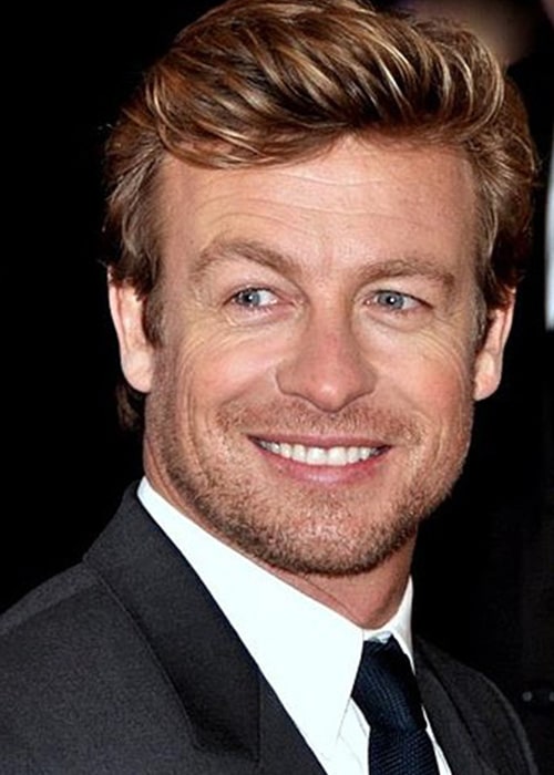 Simon Baker in Paris at the French Premiere of I Give it a Year in April 2013