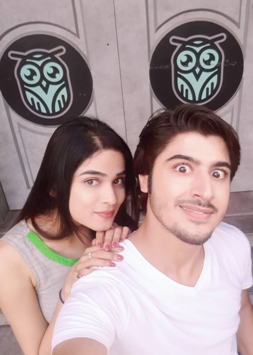 Somendra Solanki as seen in a selfie with Hema Sood in August 2018