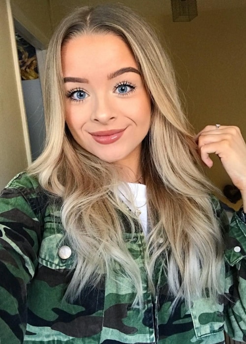 Sophie as seen in a selfie taken in February 2019