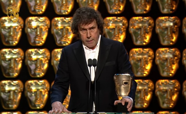 Stephen Rea Talking at the BAFTA 2015 After Winning the Award for the Best Supporting Actor