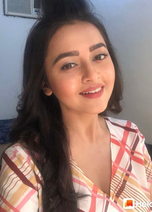 Tejaswi Prakash Wayangankar as seen in a selfie taken in March 2019