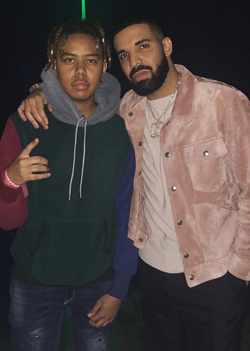 YBN Cordae with Drake as seen on his Instagram Profile in December 2018