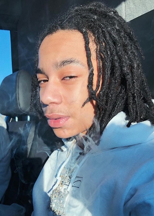 YBN Nahmir in an Instagram Selfie in February 2019