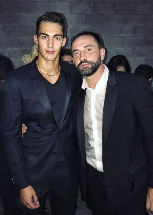Alessio Pozzi as seen in a picture with Riccardo Tisci in September 2017